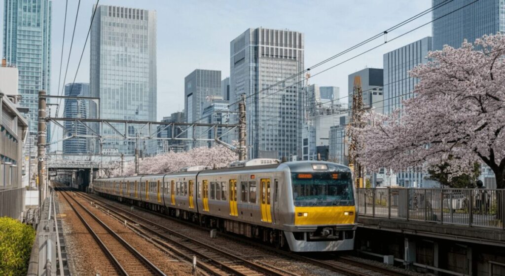 東京を走る鉄道の画像