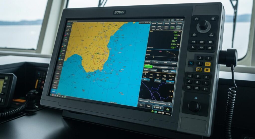 レーダーやECDIS（電子海図情報表示装置）