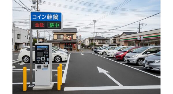 コインパーキングのフラップ式ロック板とは？