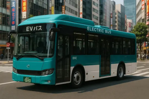 EVバスが走るイメージ画像