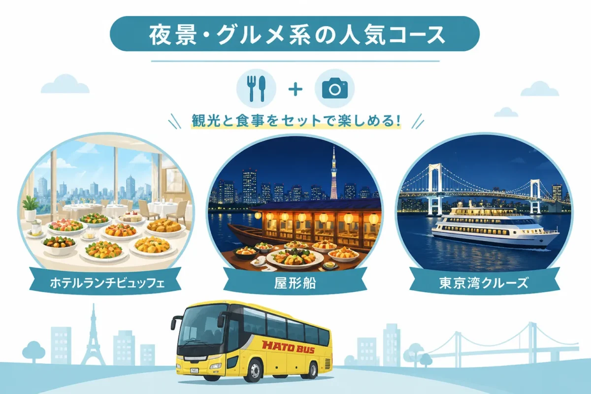 夜景・グルメ系の人気コース