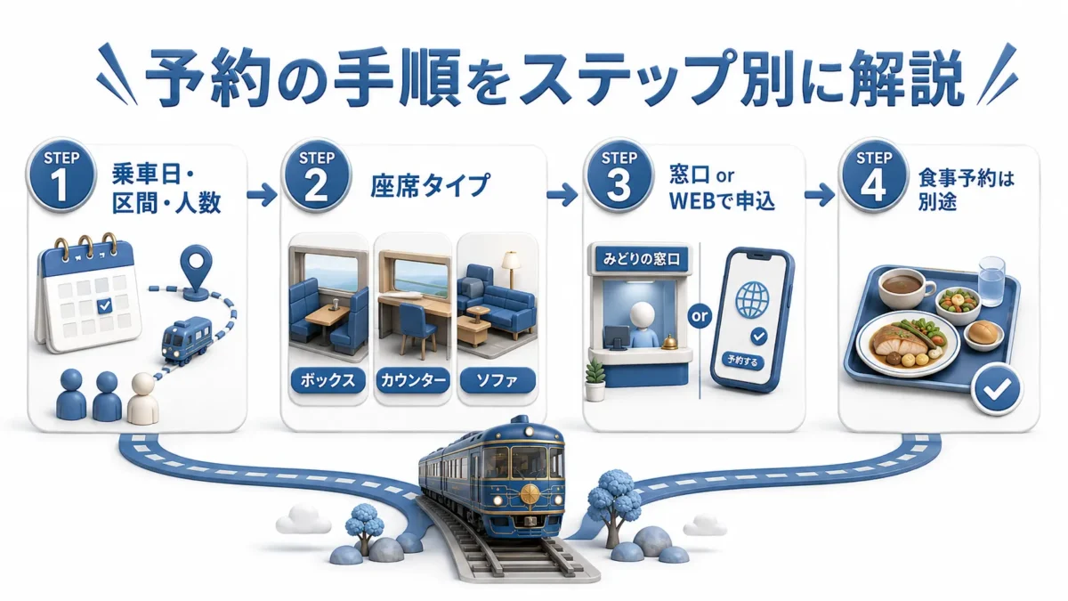 四国まんなか千年ものがたりの予約の手順をステップ別に解説