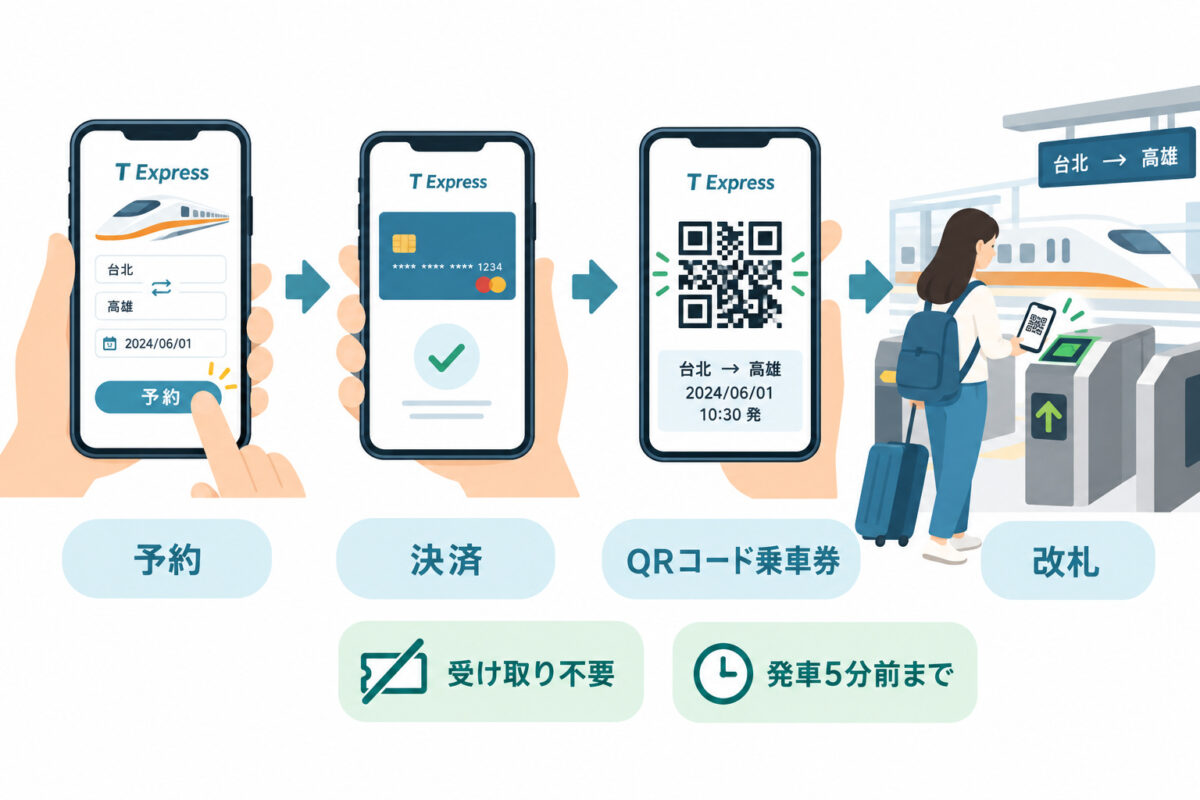 台湾新幹線の予約と料金の図解 04