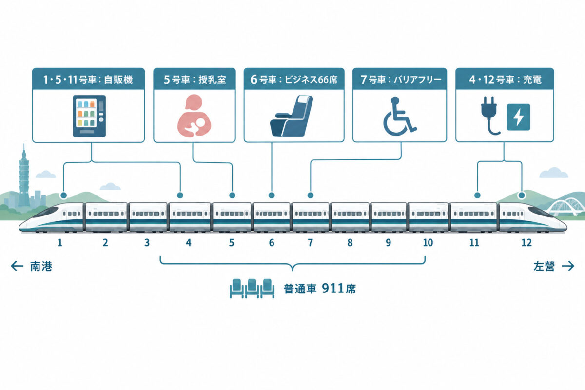 台湾新幹線の予約と料金の図解 09