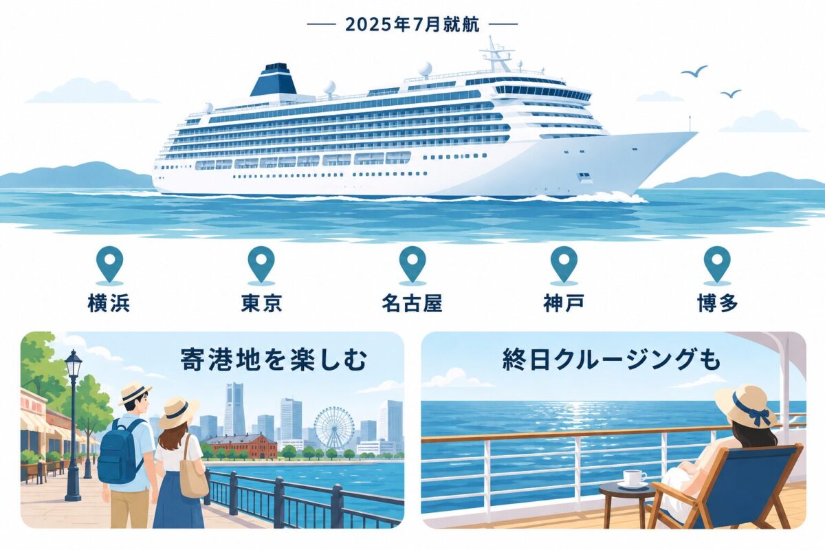 飛鳥Ⅲの船の規模と日本発着の運航