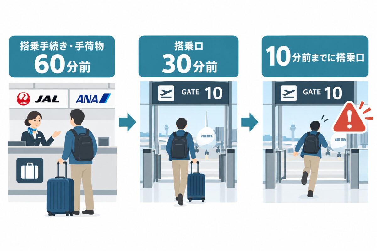 国際線は何分前まで？覚えるのは3つの締切（JAL・ANA）