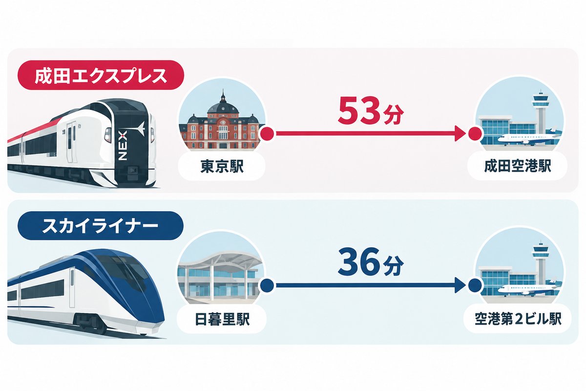 所要時間の違い
