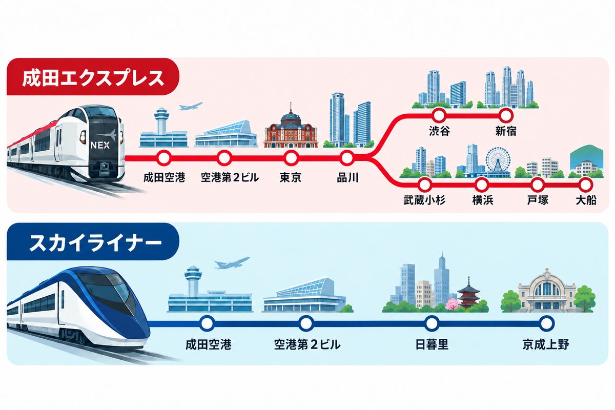 停車駅の違い