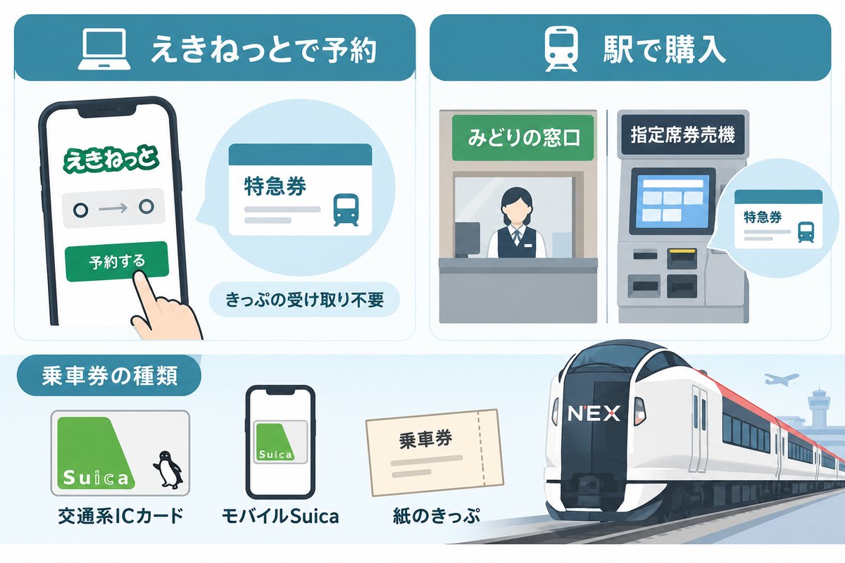 成田エクスプレスの予約方法