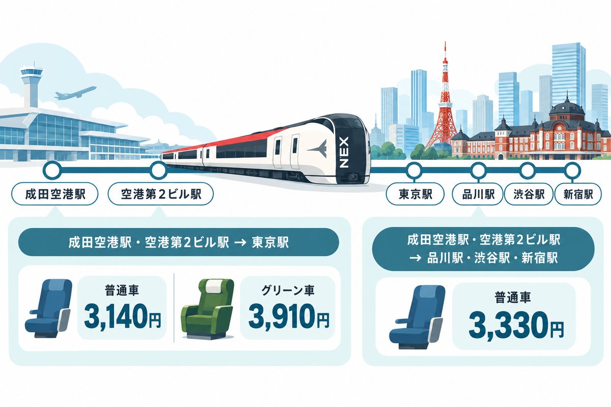 成田エクスプレスの料金