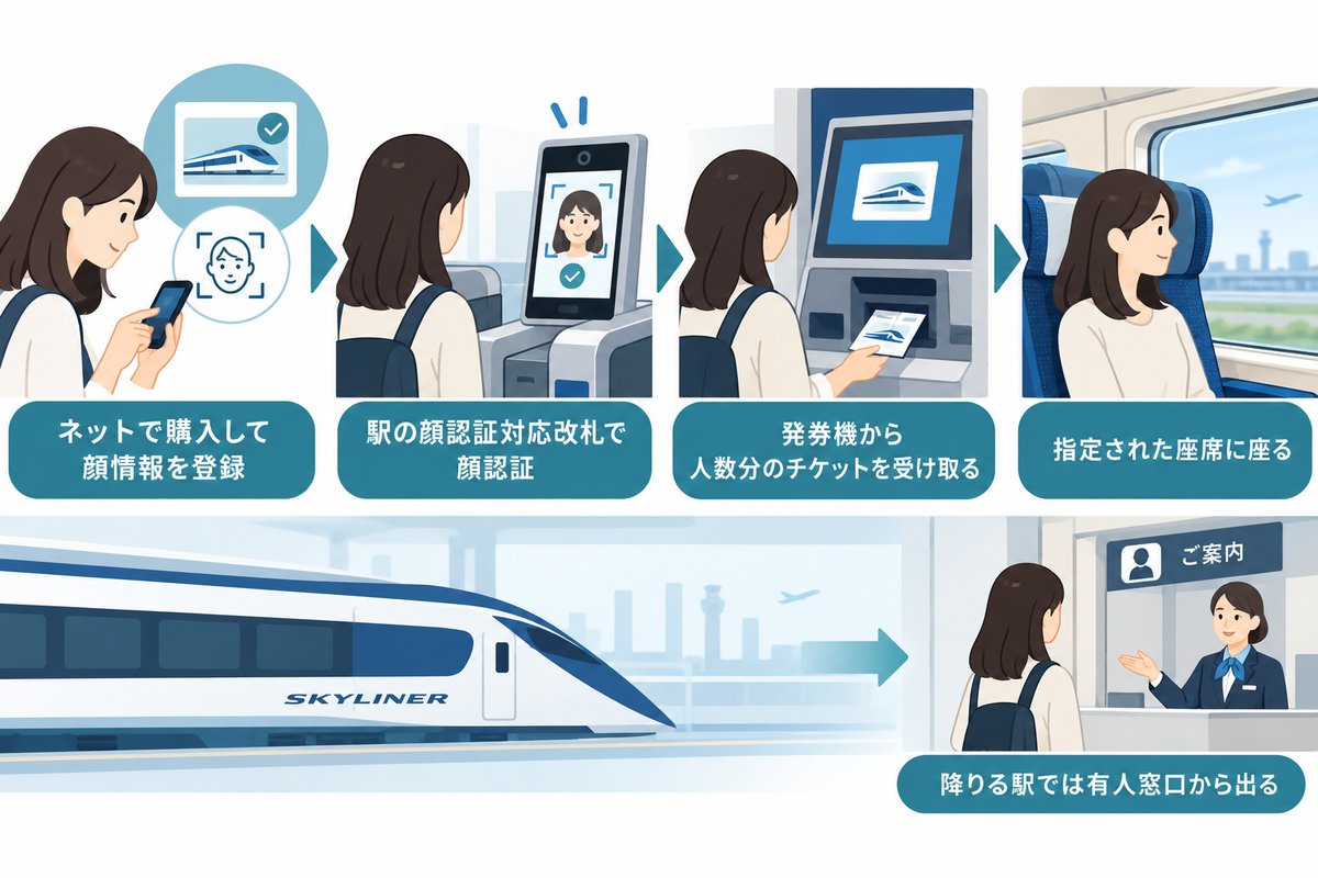 顔認証(Face Check in Go)で予約