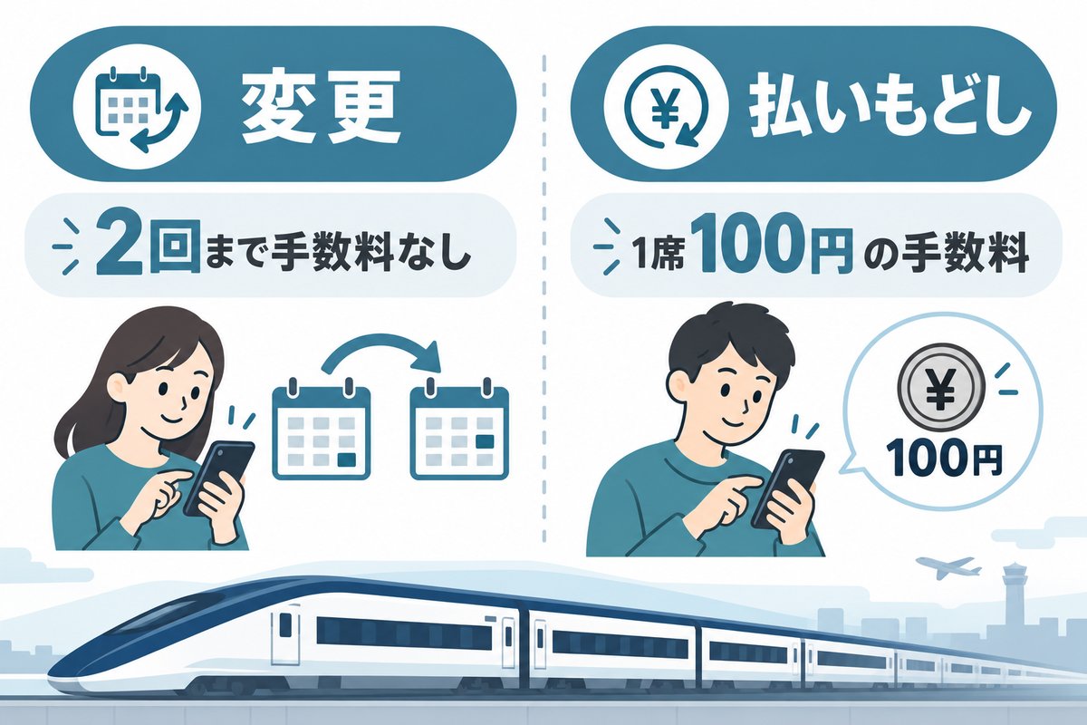 スカイライナーの予約の変更・払いもどし