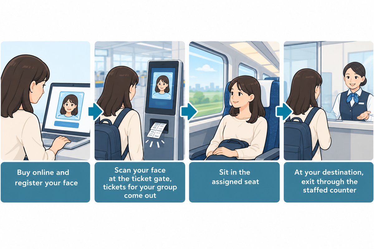 Booking with face recognition (Face Check in Go)