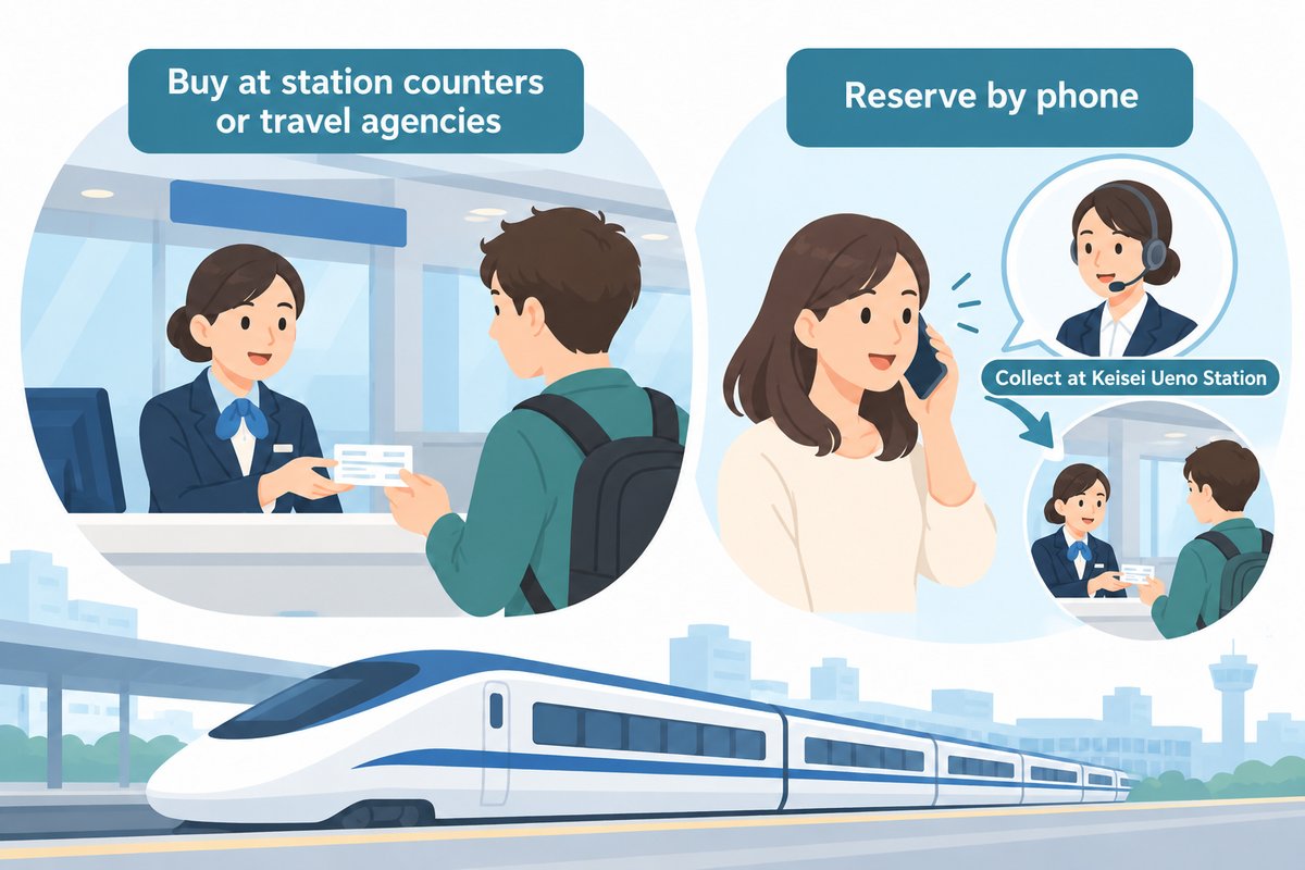 Booking at a station counter or by phone