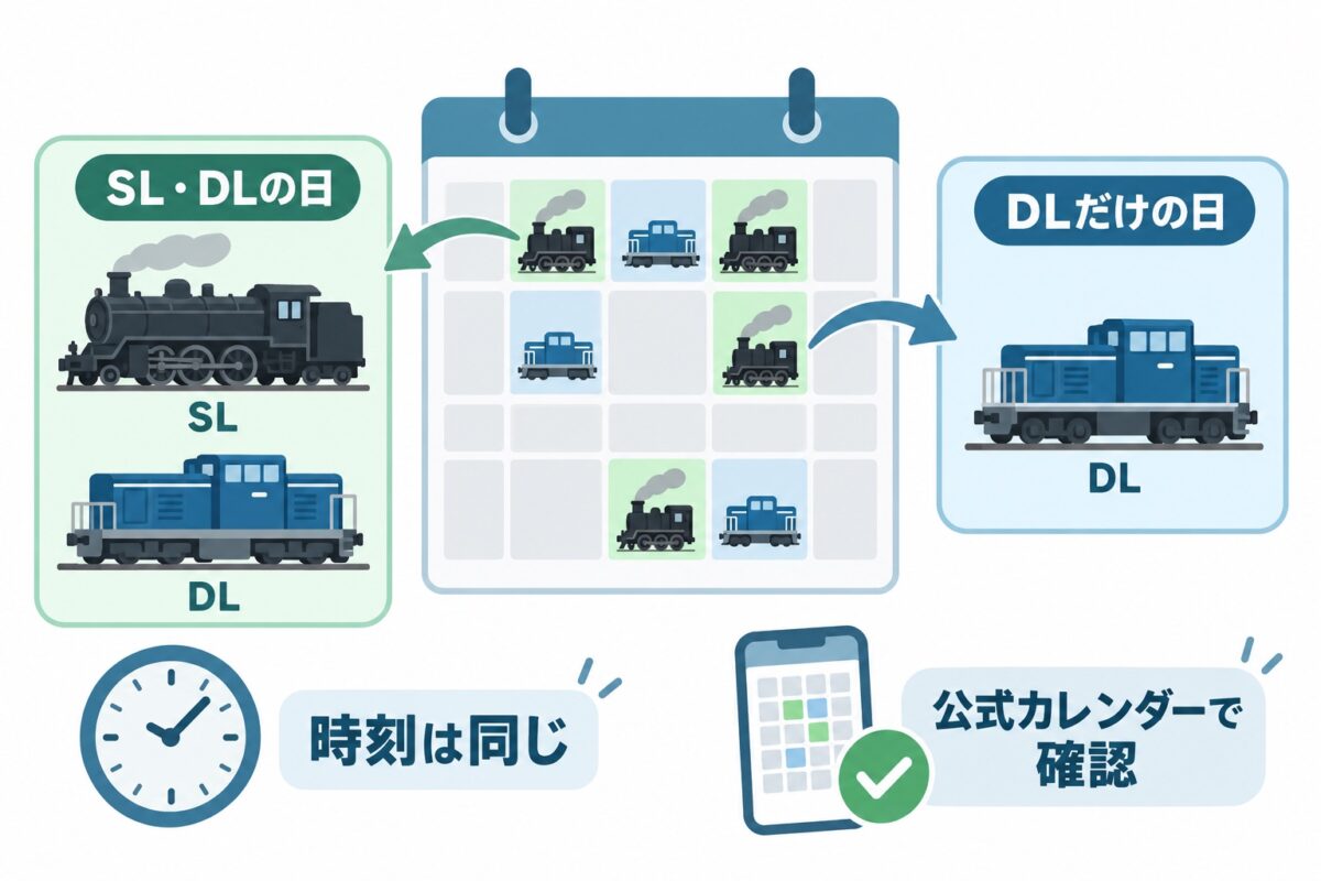 SL大樹の運行パターン